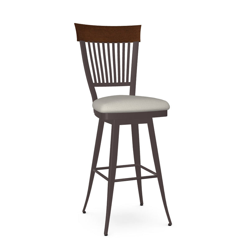 Annabelle Swivel Bar Stool-Upholstered