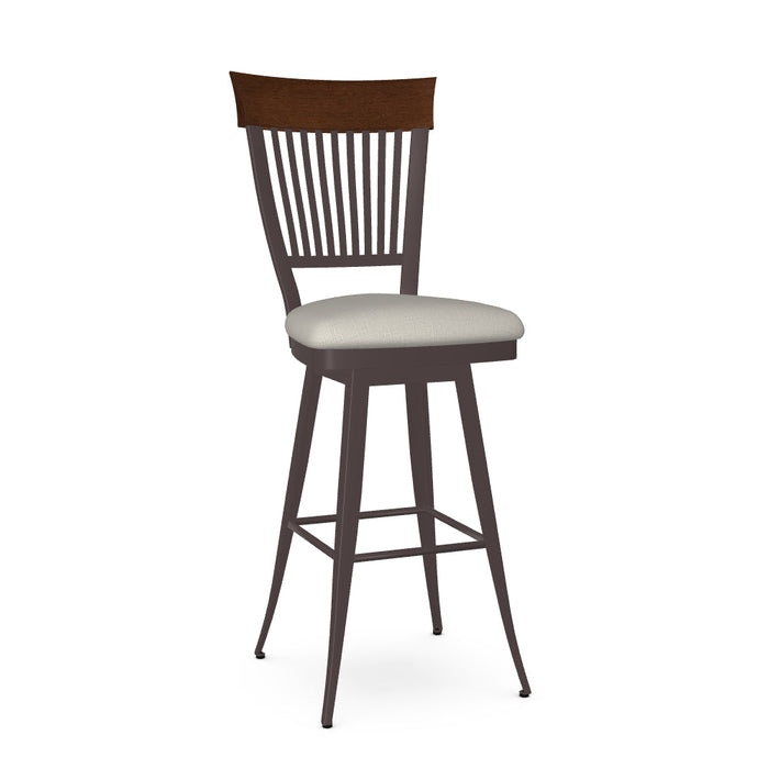Annabelle Swivel Bar Stool-Upholstered