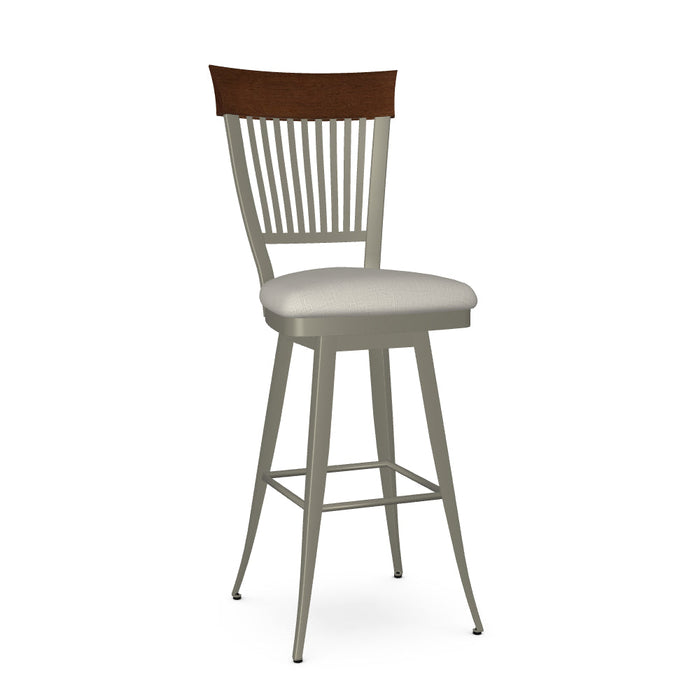 Annabelle Swivel Bar Stool-Upholstered