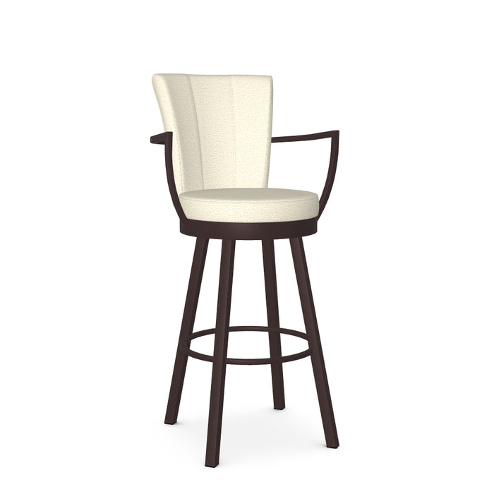 Cardin Swivel Bar Stool - Upholstered
