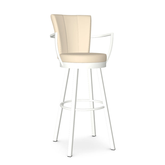Cardin Swivel Spectator Stool - Upholstered