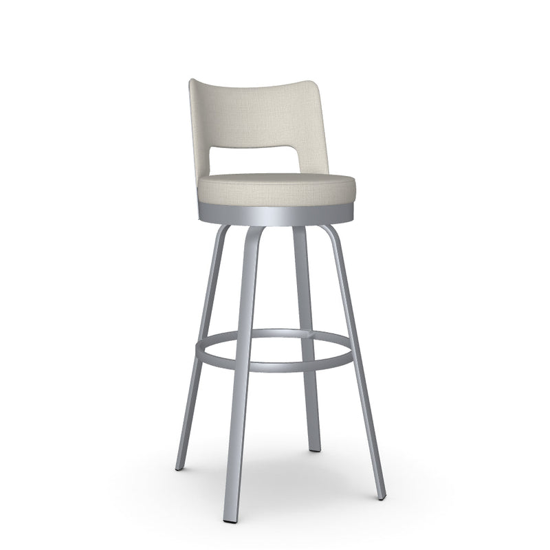 Brock Swivel Spectator Stool - Upholstered