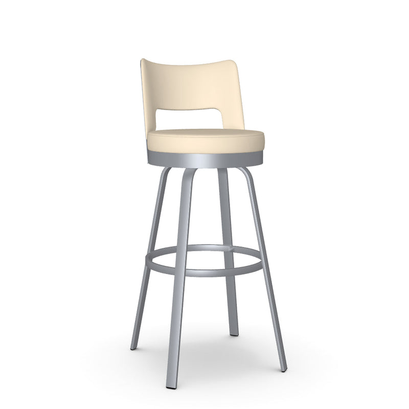 Brock Swivel Spectator Stool - Upholstered
