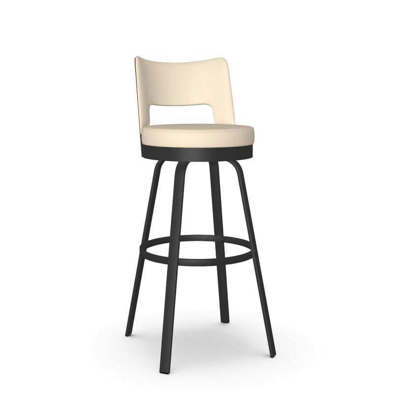 Brock Swivel Spectator Stool - Upholstered