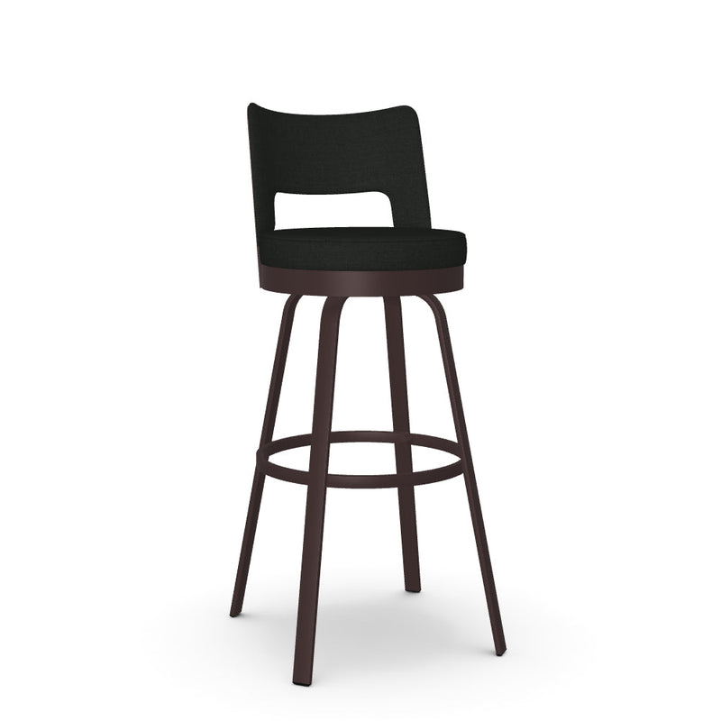 Brock Swivel Spectator Stool - Upholstered