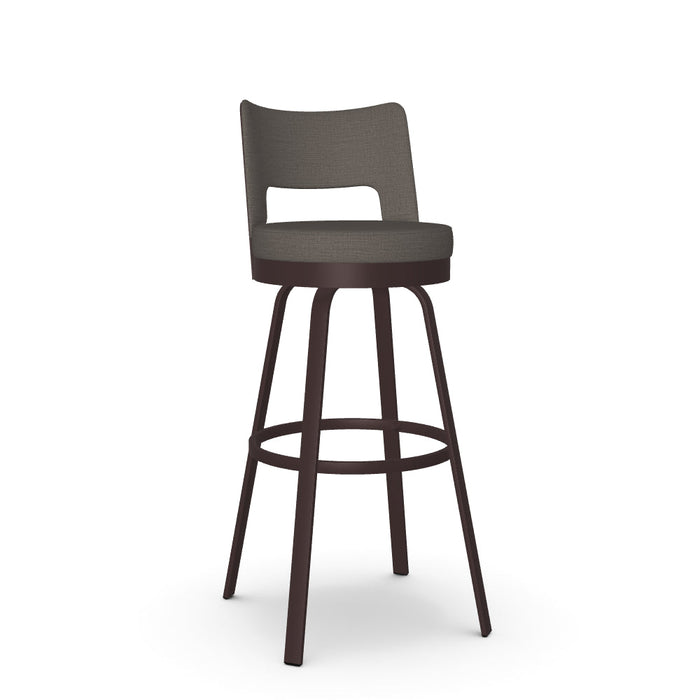 Brock Swivel Spectator Stool - Upholstered