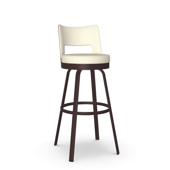 Brock Swivel Spectator Stool - Upholstered