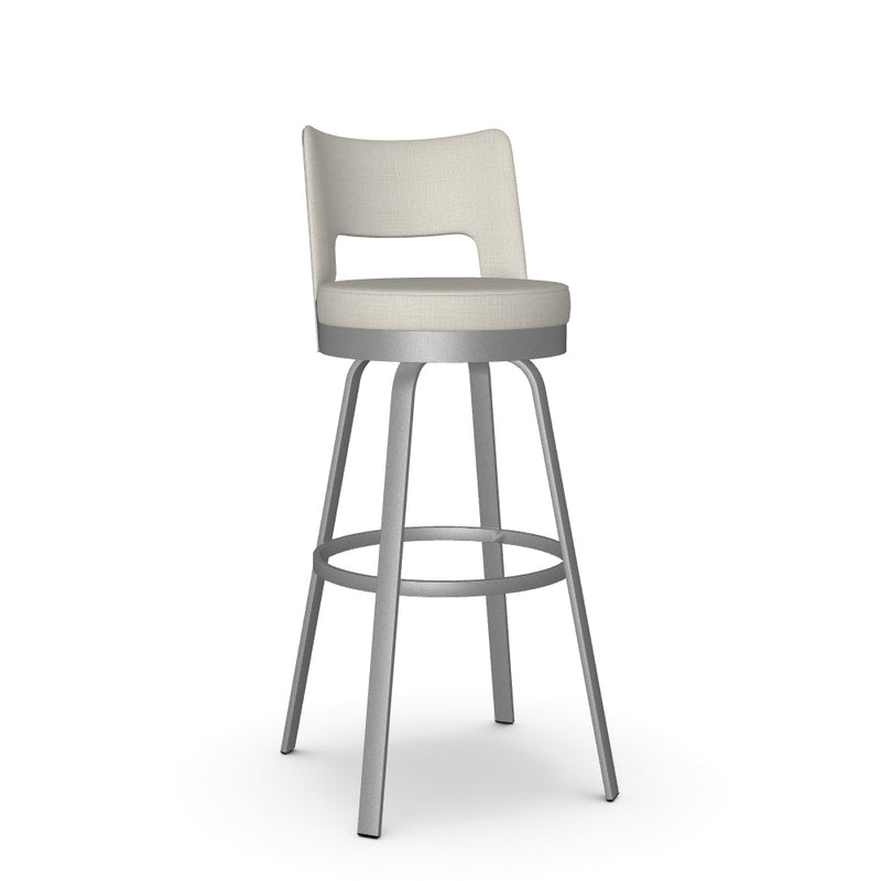 Brock Swivel Spectator Stool - Upholstered