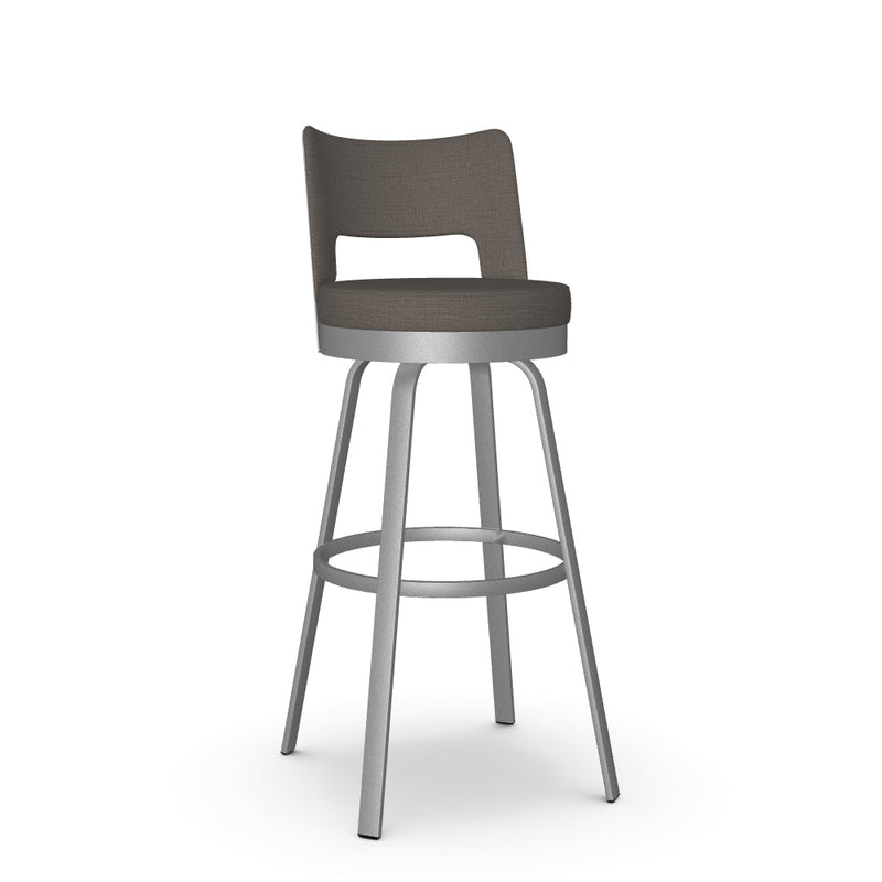 Brock Swivel Spectator Stool - Upholstered
