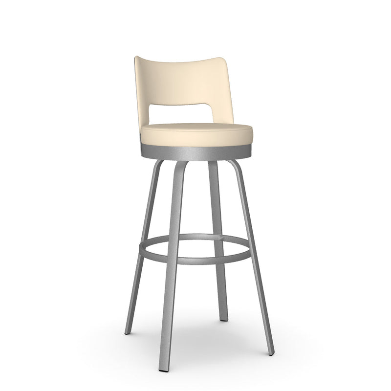Brock Swivel Spectator Stool - Upholstered