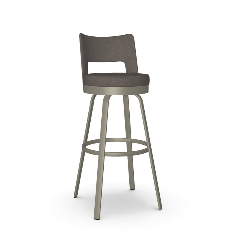 Brock Swivel Spectator Stool - Upholstered