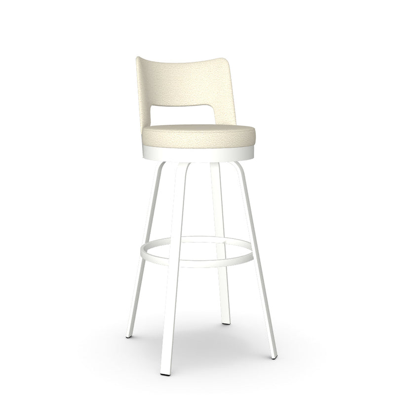 Brock Swivel Spectator Stool - Upholstered