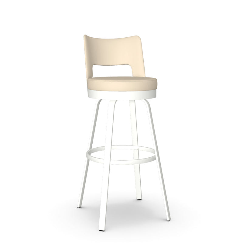 Brock Swivel Spectator Stool - Upholstered