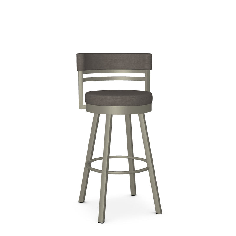 Ronny Swivel Bar Stool - Upholstered