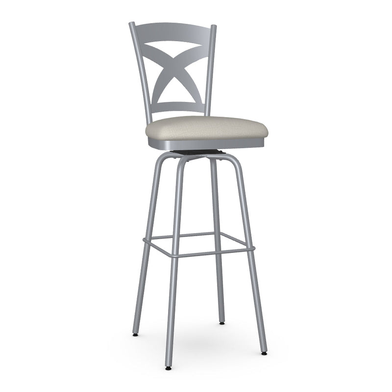 Marcus Swivel Spectator Stool - Upholstered