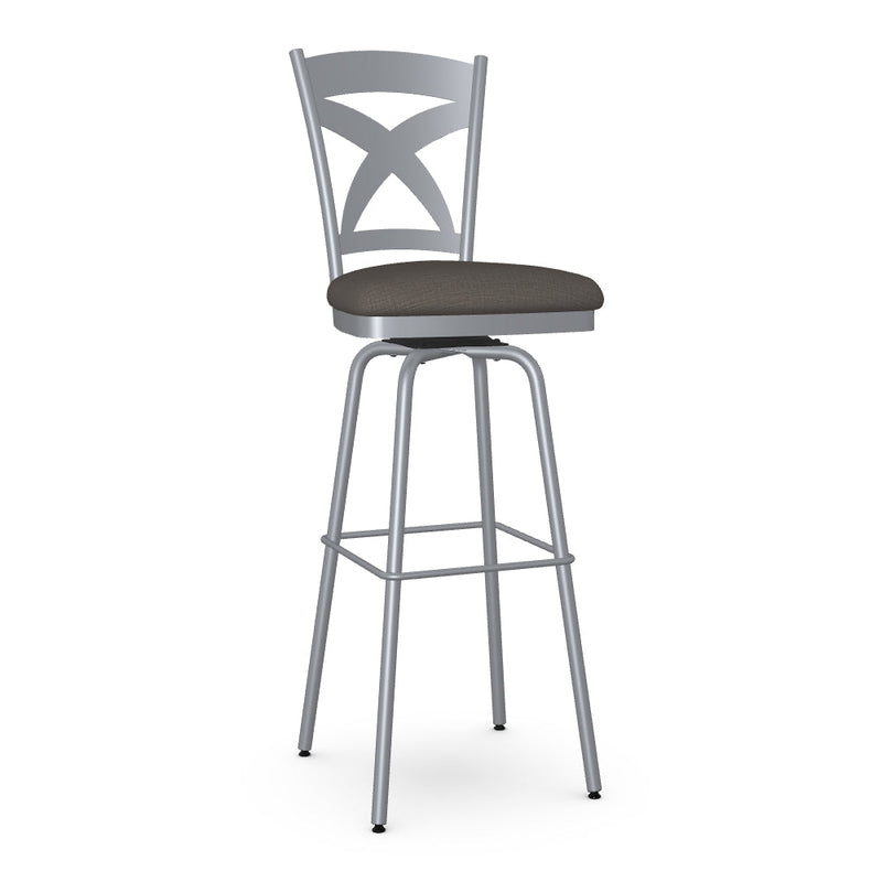 Marcus Swivel Spectator Stool - Upholstered