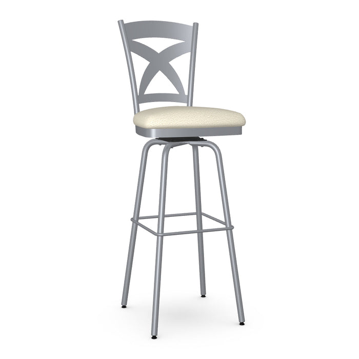 Marcus Swivel Spectator Stool - Upholstered