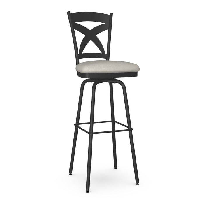 Marcus Swivel Spectator Stool - Upholstered