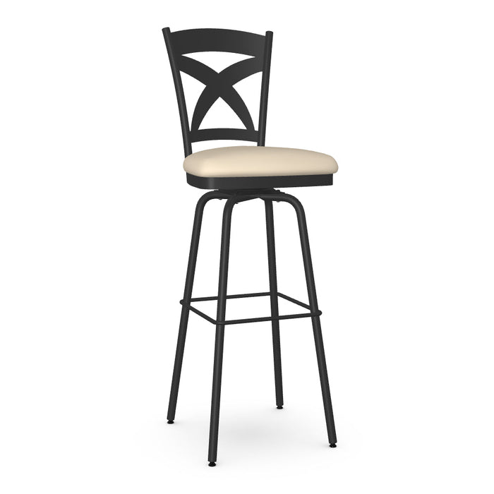 Marcus Swivel Spectator Stool - Upholstered