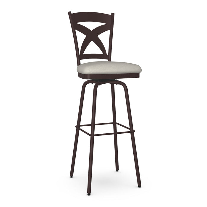 Marcus Swivel Spectator Stool - Upholstered