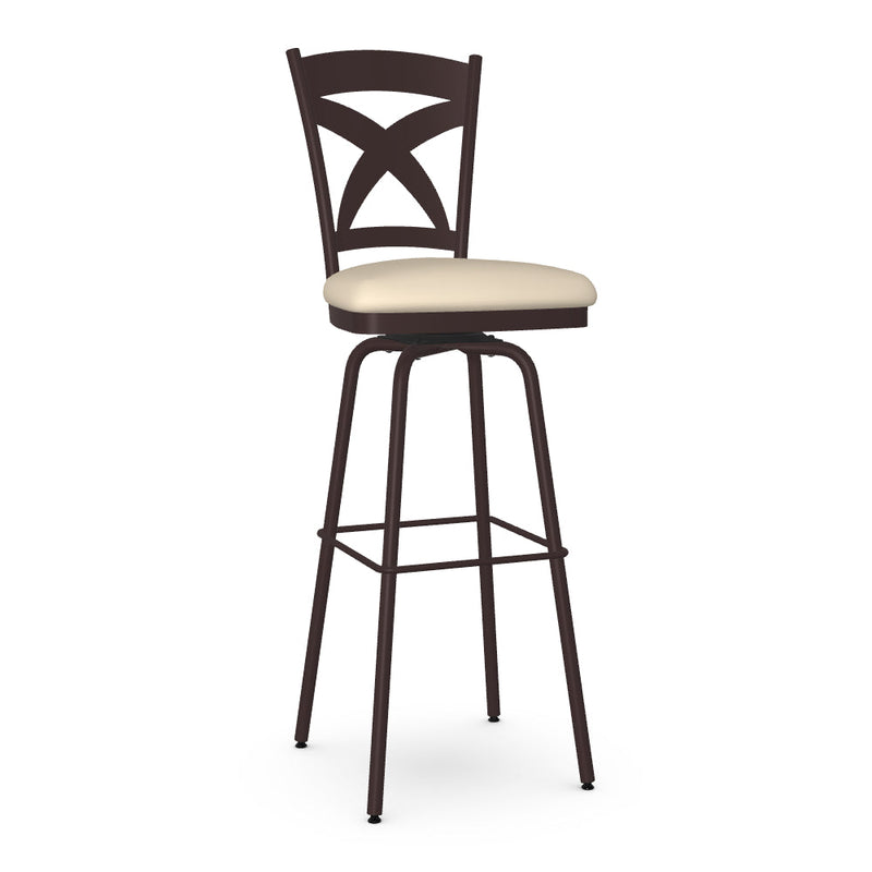 Marcus Swivel Spectator Stool - Upholstered
