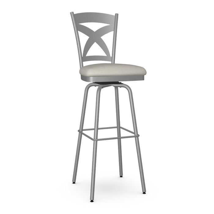 Marcus Swivel Spectator Stool - Upholstered