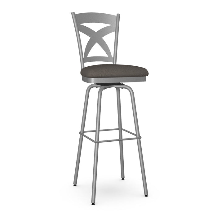 Marcus Swivel Spectator Stool - Upholstered