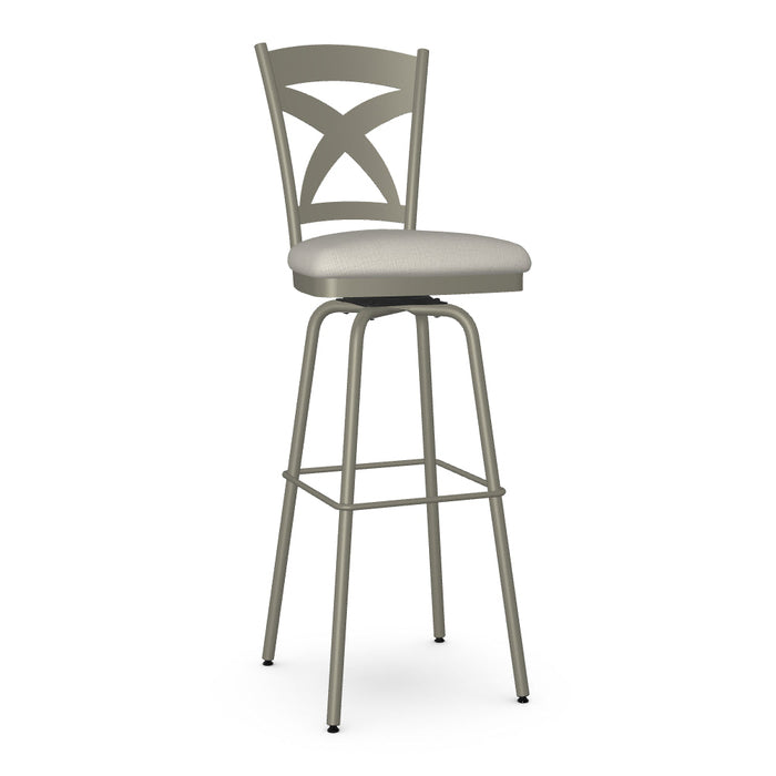 Marcus Swivel Spectator Stool - Upholstered