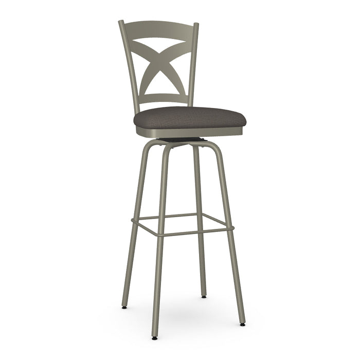 Marcus Swivel Spectator Stool - Upholstered