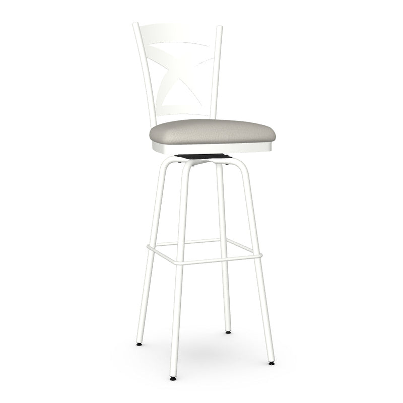 Marcus Swivel Spectator Stool - Upholstered
