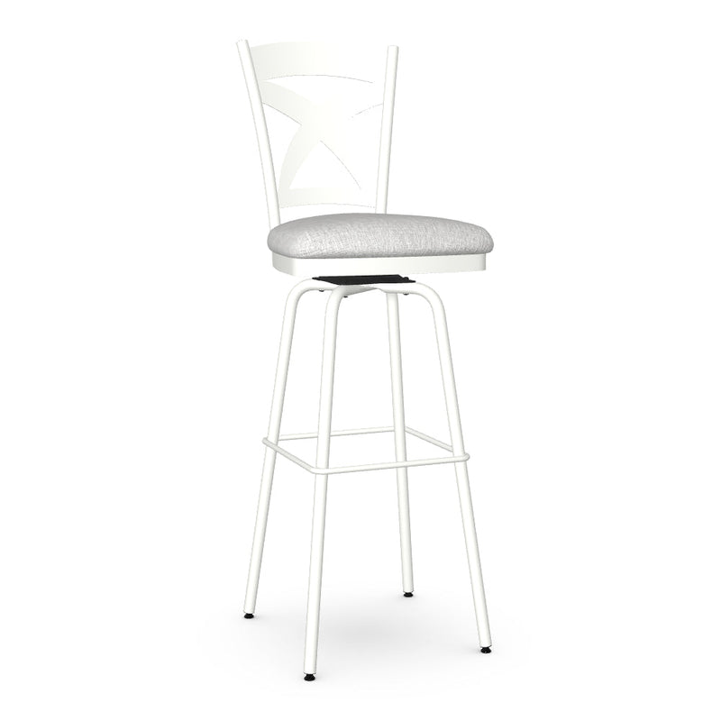 Marcus Swivel Spectator Stool - Upholstered