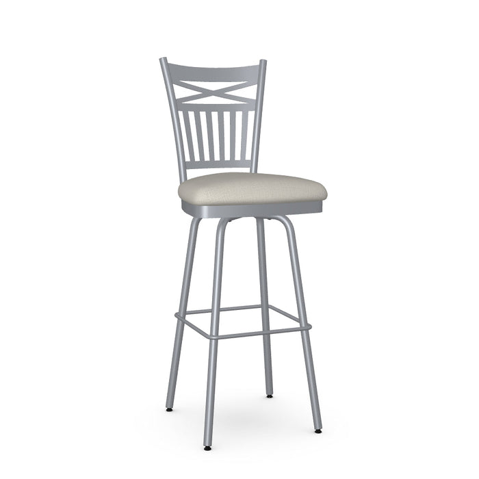 Garden Swivel Bar Stool - Upholstered