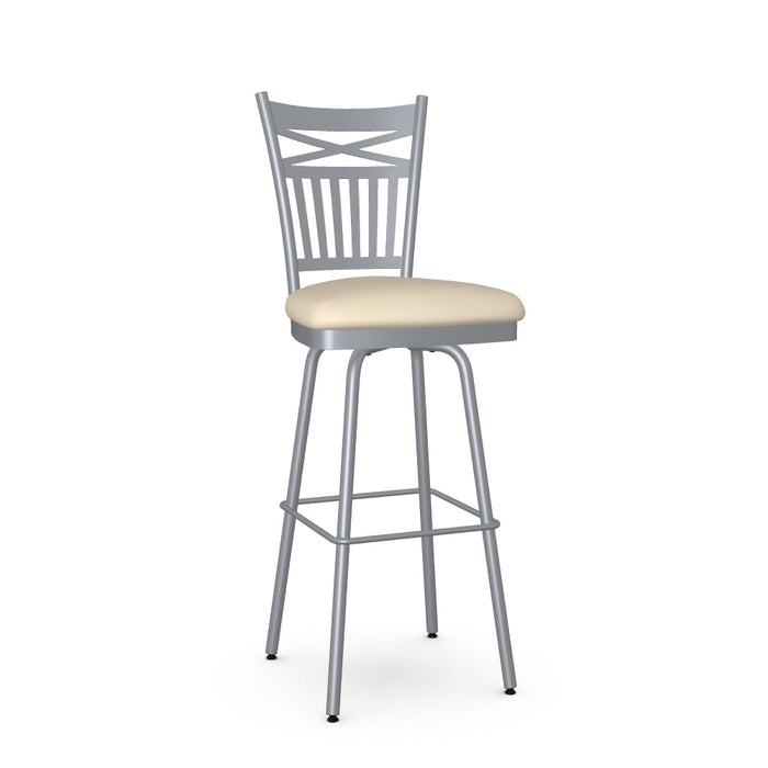 Garden Swivel Bar Stool - Upholstered