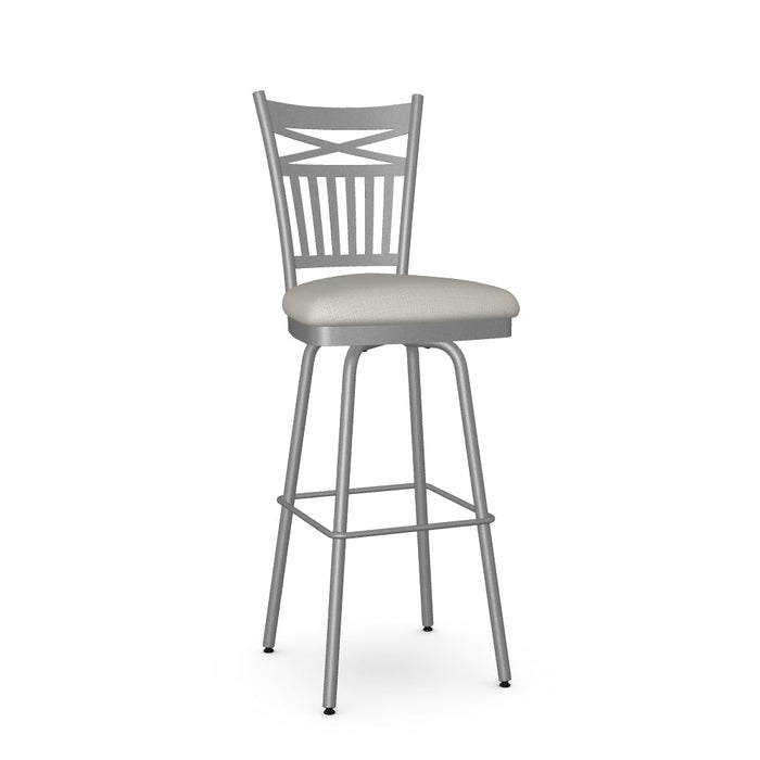 Garden Swivel Bar Stool - Upholstered