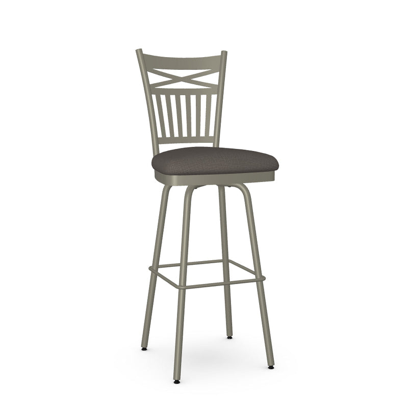 Garden Swivel Bar Stool - Upholstered
