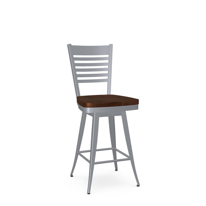 Edwin Swivel Counter Stool- Wood