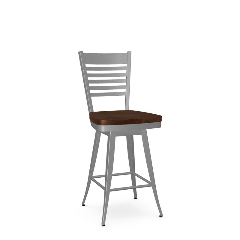 Edwin Swivel Counter Stool- Wood