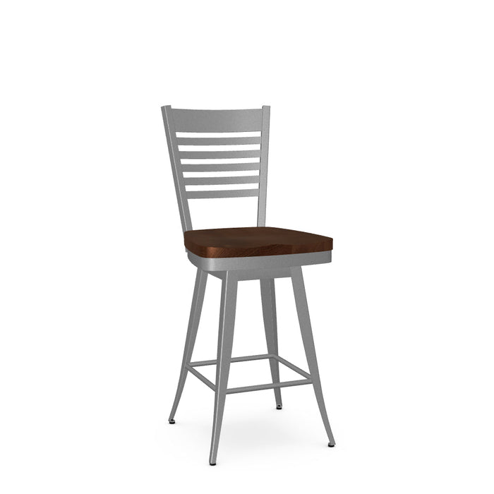 Edwin Swivel Counter Stool- Wood