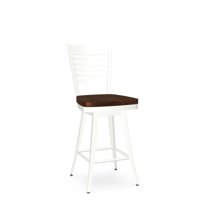 Edwin Swivel Counter Stool- Wood