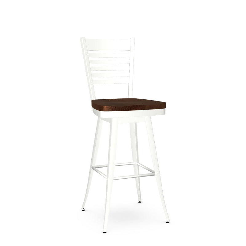 Edwin Swivel Bar Stool- Wood