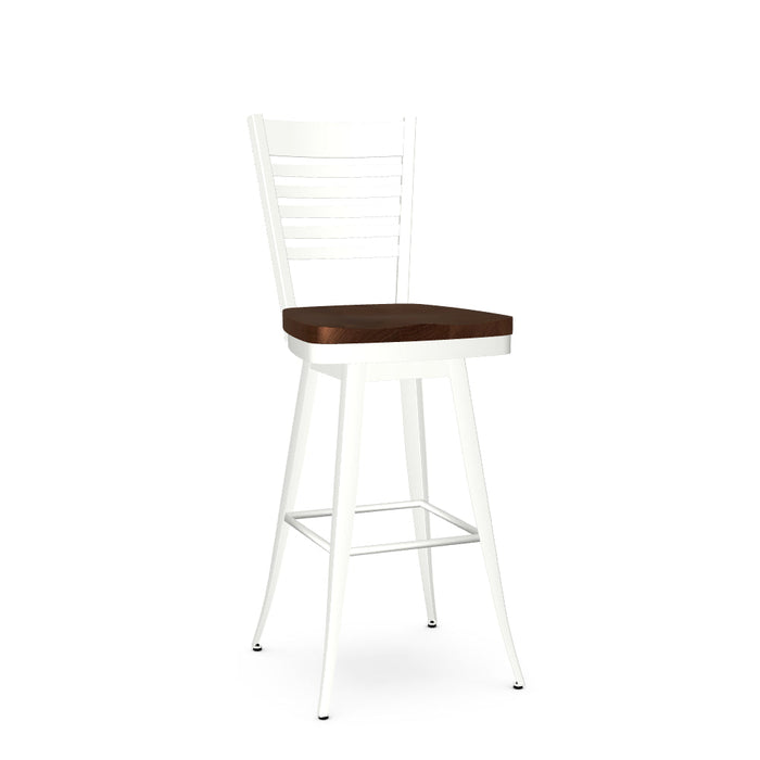 Edwin Swivel Bar Stool- Wood