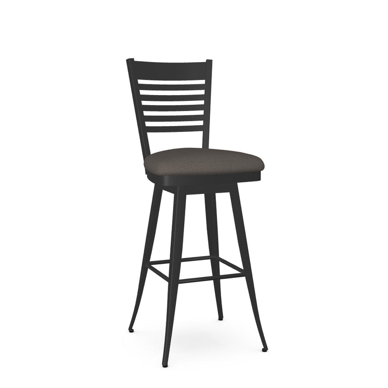 Edwin Swivel Bar Stool - Upholstered