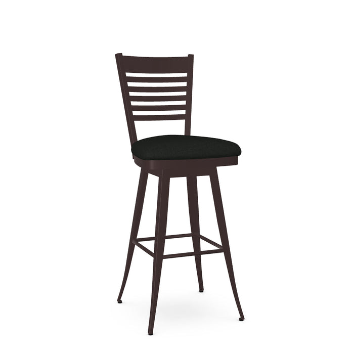 Edwin Swivel Bar Stool - Upholstered
