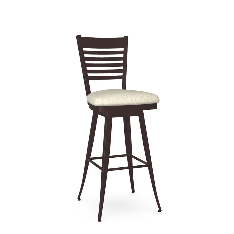 Edwin Swivel Bar Stool - Upholstered