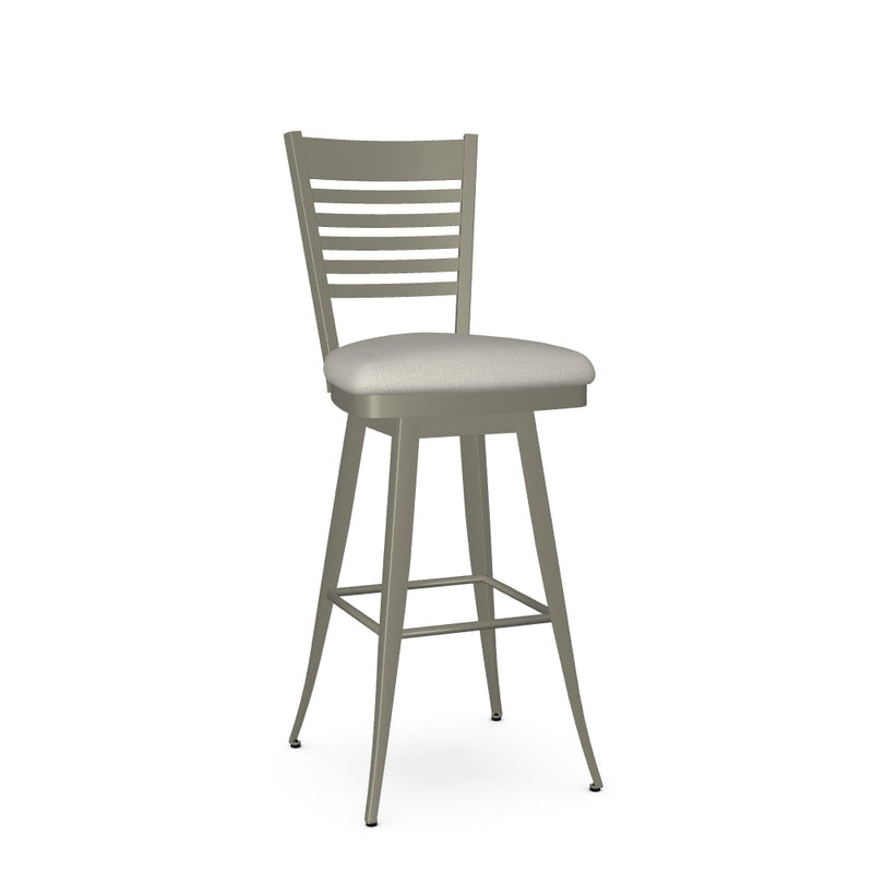 Edwin Swivel Bar Stool - Upholstered