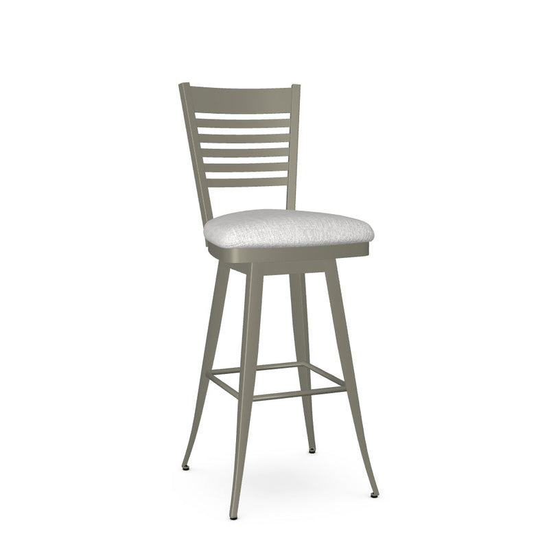 Edwin Swivel Bar Stool - Upholstered