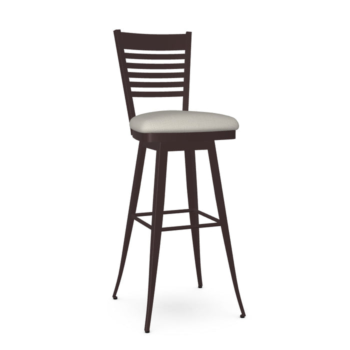 Edwin Swivel Spectator Stool - Upholstered
