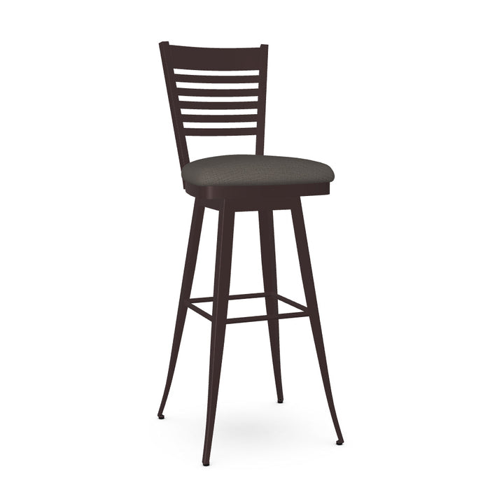 Edwin Swivel Spectator Stool - Upholstered