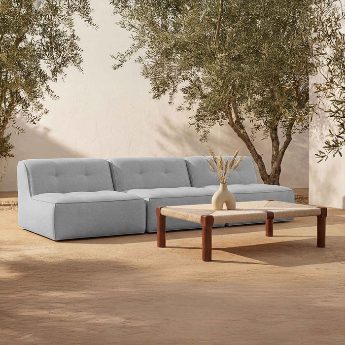 Sunseeker - 3 Piece Outdoor Sofa - Light Blue