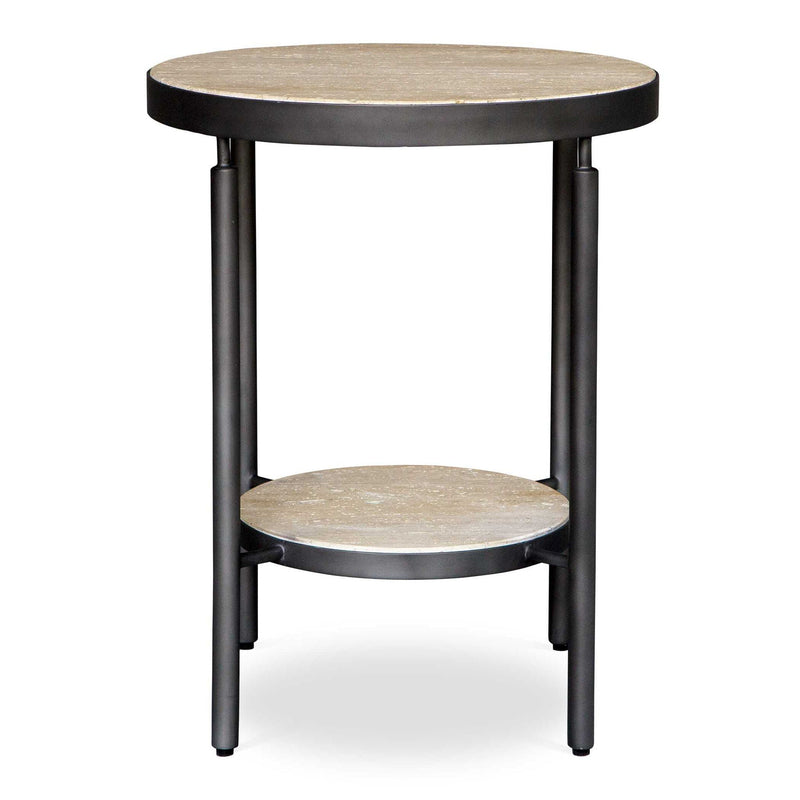 Dauntless - Side Table - Travertine